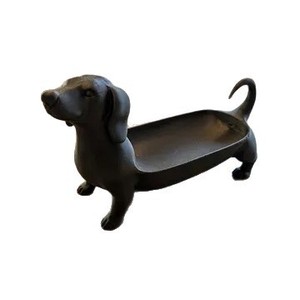 Schwarzer Dackel-Schlüsselhalter aus Kunststoff, Tierfigur für den Eingangsbereich, Heimdekoration - Product Image 3