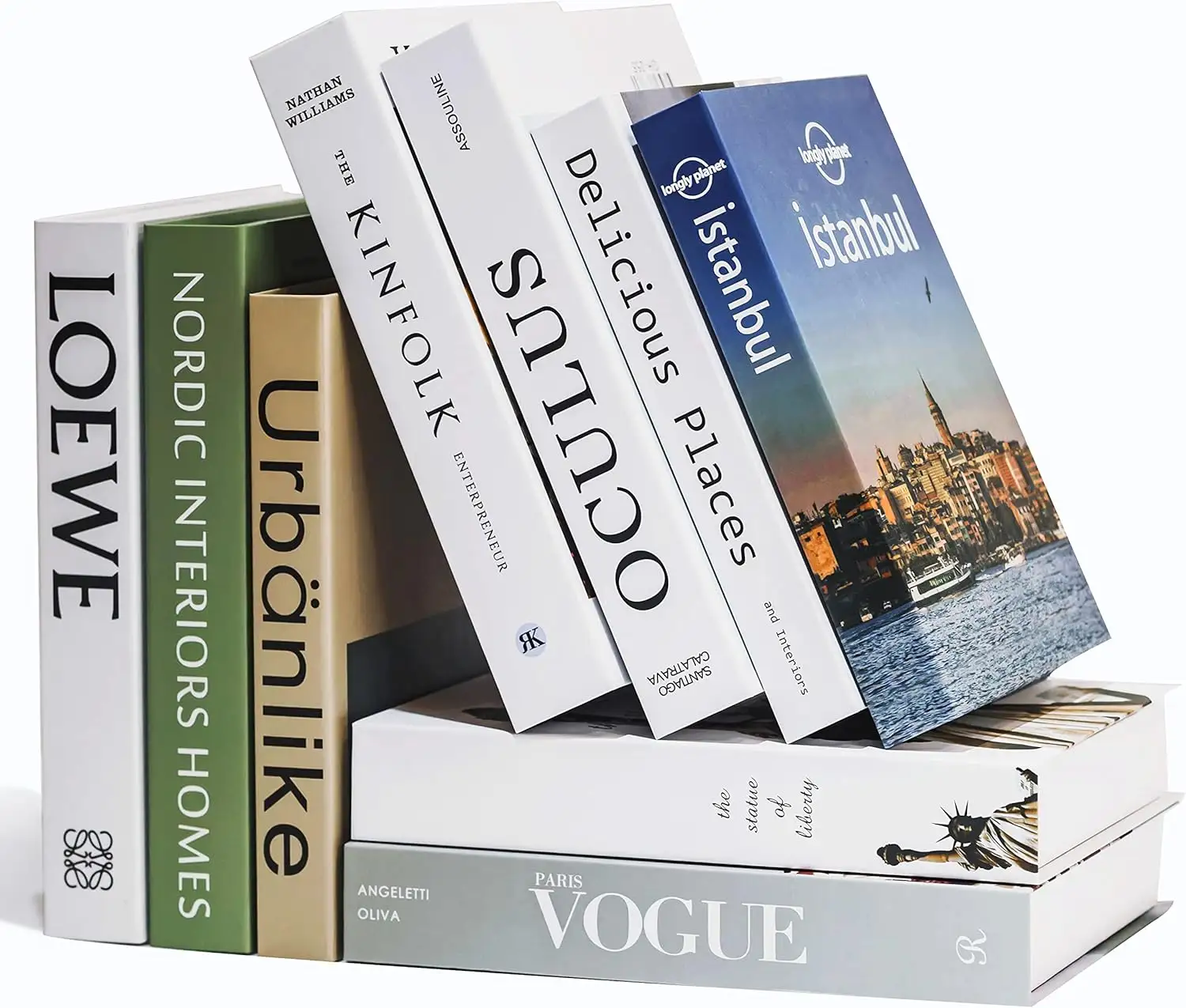 Libri di design con stampa personalizzata all'ingrosso per la casa vuoti finti finti libri decorativi di decorazione