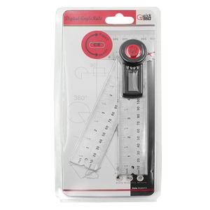 130mm 2-en-1 rapporteur d'angle numérique règle Finder mètre acier inoxydable 360 goniomètre inclinomètre rapporteur pour le travail du bois - Product Image 5