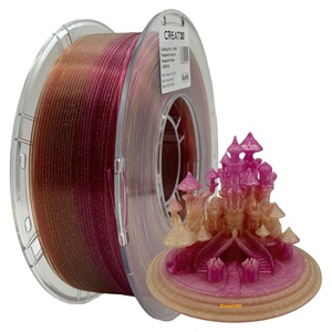 Filament PLA arc-en-ciel scintillant Creat3D 1,75 mm 1 kg/bobine, écologique, transparent, avec paillettes, pour imprimante 3D - Product Image 1