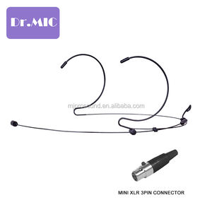 Micrófono de Diadema Profesional Ligero, Mini, Color Beige, de Plástico Ligero, XLR para <span class=keywords><strong>AKG</strong></span>, Comunicación con Cable, Body-Pack - Product Image 4