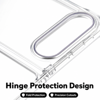 Étui de téléphone transparent en TPU PC pour iPhone 18 Fold, étui pliable transparent, protection de la charnière, antichoc, fin et résistant à la poussière