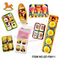 Set makanan penutup Mini, bentuk Jam coklat dengan biskuit permen manis diproduksi