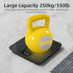 Nhà đặc biệt cơ thể con người trọng lượng quy mô độ chính xác cao đo lường kỹ thuật số phòng tắm quy mô TFT cơ thể chất béo quy mô với <span class=keywords><strong>BMI</strong></span> máy tính - Product Image 5