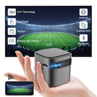 Projecteur Hotack D048C Mini Vidéo Intelligent Android WIFI Mobile Home Cinéma Portable Pico Proyector LED DLP Full HD 1080P