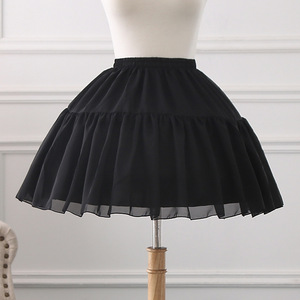 Nuovo <span class=keywords><strong>Sottogonna</strong></span> Regolabile da Donna Stile Lolita, Nero o Bianco, Corto, per Matrimoni, Cosplay, Abiti da Donna e Ragazza - Product Image 4