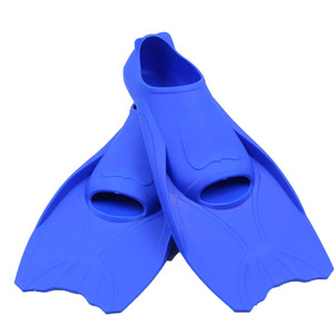 ครีบสำหรับฝึกว่ายน้ำ TPR เท้าเต็มสีน้ำเงินขนาด Xs31 33 S34 36 M37 39 L40 42 Xl43 45สำหรับผู้ใหญ่และเด็ก - Product Image 1