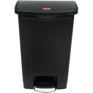 Cestino per Rifiuti con Pedale Rubbermaid 50 L Nero per Uso Commerciale - Product Image 1