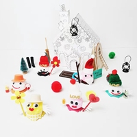 Vente chaude Pom Poms multicolores jouets en pâte créative pour enfants bricolage Arts et artisanat cadeaux promotionnels fonctionnels