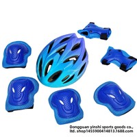 Équipement de protection pour sports d'hiver et patinage à roulettes pour enfants, vente en gros d'usine, durable, certifié EN-1078, ensemble de 7 pièces (genouillères et coudières)