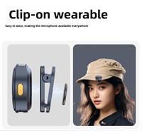 Microfono Lavalier Wireless Q8 Cardioide Tipo C Lightning Mini Microfono da Colletto per Cellulare Leggero con Custodia di Ricarica