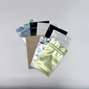 3.5 Resealable 1 Gram 4g Custom Printing Resealable Smell Proof Stand Up Pouch Packaging Mylar Bag With Zipper