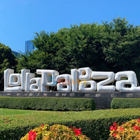Événement promotionnel de grande taille annonçant des lettres gonflables avec le panneau gonflable de signe de mots de décoration de lumière de LED pour l'événement