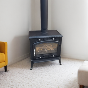 Poêle à <span class=keywords><strong>bois</strong></span> moderne et robuste en fonte Chauffage <span class=keywords><strong>de</strong></span> cheminée intérieur sans fumée avec <span class=keywords><strong>installation</strong></span> autoportante - Product Image 1
