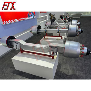 Macchinari in acciaio personalizzati in fabbrica 11T assali per rimorchio pesanti a basso piatto con sistema ABS - Product Image 1