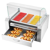 Grille à hot-dogs électrique commerciale CT-9X, très vendue, idéale pour les restaurants et les commerces