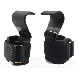 Ganchos de levantamiento de pesas CZFIT (par), correas de muñeca de alta resistencia con soporte de agarre para peso muerto, dominadas, shrugs - Guantes de gimnasio - Product Image 2