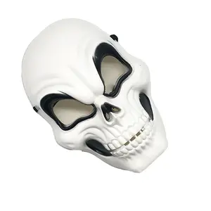 HF Halloween Skull Plastic Mask Scary Mask Full Face Male Facepiece Masks