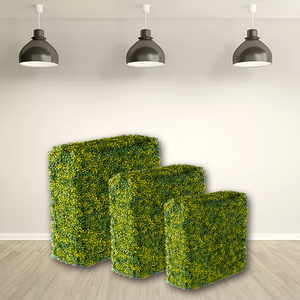 Compre Valla Decorativa 3D de Plástico Antienvejecimiento, Pared Verde Artificial - Product Image 3