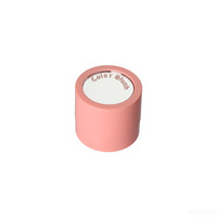 Boîte à poudre libre en plastique avec miroir et support pour houppette, couvercle à vis, conteneur cosmétique, logo personnalisé pris en charge