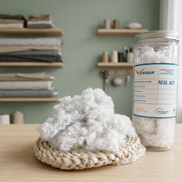 Polyester vierge premium HCS 7D 32HCS siliconé antistatique pour rembourrage de literie hypoallergénique et jouets en peluche