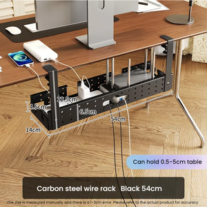 <span class=keywords><strong>Underdesk</strong></span> cáp giá khay cáp không có khoan chèn lưu trữ và tổ chức Hộp Máy Tính Bàn dưới Cáp tổ chức giá - Product Image 5