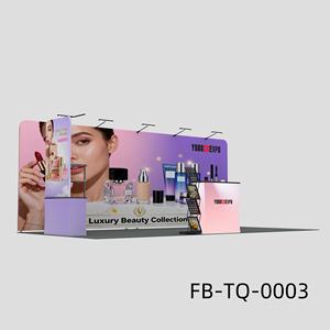 Toile en aluminium 10x20 <span class=keywords><strong>pliable</strong></span> et portable pour <span class=keywords><strong>stand</strong></span> <span class=keywords><strong>de</strong></span> salon professionnel avec supports TV pour exposition, mariage, publicité - Product Image 3