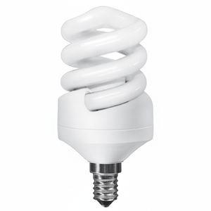E14 <b>Thin</b> Spiral EXTRA MINI SUPREME 15W 2700K 878lm Energy Saving LED/CFL Fluorescent Lamp with B22/E27 Base - Product Image 2