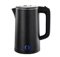 Bouilloire électrique sans fil en acier inoxydable avec contrôle de la température, design anti-chaleur, pour usage hôtelier, certifiée CB, pièces de rechange gratuites