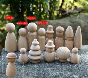 Blocchi di <span class=keywords><strong>Legno</strong></span> di Faggio Massiccio Personalizzati, Tondini Grezzi Bianchi Non Finiti <span class=keywords><strong>per</strong></span> Pupazzi in <span class=keywords><strong>Legno</strong></span>, Adatti <span class=keywords><strong>per</strong></span> <span class=keywords><strong>Pittura</strong></span> e Lavorazione Artigianale - Product Image 6