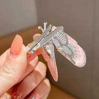 Barrettes à cheveux papillon, barrettes à cheveux papillon 3D avec ailes mobiles, barrettes à cheveux à maintien solide, accessoires pour cheveux de fée pour filles