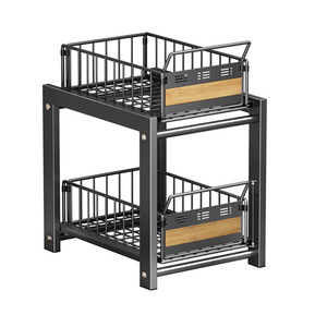 Estante de Almacenamiento Moderno para Cocina con Cestas Extraíbles para Organizar Platos, Condimentos y Vegetales, Diseño de Múltiples Niveles - Product Image 1