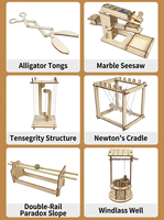 Kit de Manualidades de Madera 3D Hecho a Mano para Educación Científica en Escuelas Primarias, Invención DIY, Creatividad Infantil, Set de Física