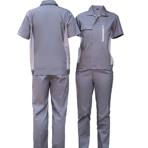 Ropa de trabajo de manga corta caliente <span class=keywords><strong>para</strong></span> hombres y mujeres chaqueta de trabajo de construcción <span class=keywords><strong>pantalones</strong></span> uniformes de ropa industrial personalizados - Product Image 1