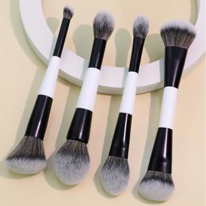 Novedad del Fabricante: Set de Brochas de Maquillaje Personalizadas de Doble Punta, Brocha Vegana Sintética para Contorno, Polvo, Corrector y Rubor - Product Image 1