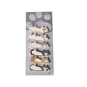 Cute Cat Stock Cartoon Self-Adhesive Sticky Notes Reusable <strong>Index</strong> <strong>Tabs</strong> for Marking Memo Pads Message Sticker - Product Image 6