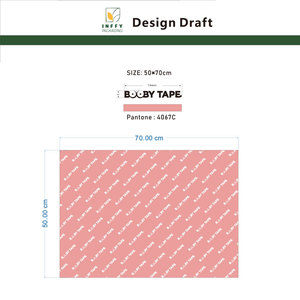 Hot bán 17gsm tái chế Màu sắc món quà mô giấy tùy chỉnh thiết kế bán buôn Giấy Gói cho quần áo bao bì - Product Image 6