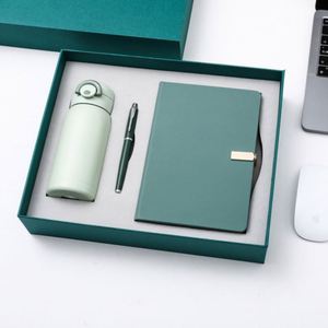 Sets de Regalo Corporativos al por Mayor: Cuaderno de Cuero Personalizable de Lujo A5 con Botella, Termo y Bolígrafo en Caja de Regalo - Product Image 4