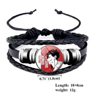 เครื่องประดับอนิเมะขายส่ง วอลเลย์บอล จูเนียร์ ไฮค์ แฟชั่น กำไลข้อมือ ยูวี เจเวลรี่ กำไลหนังถัก - Product Image 4