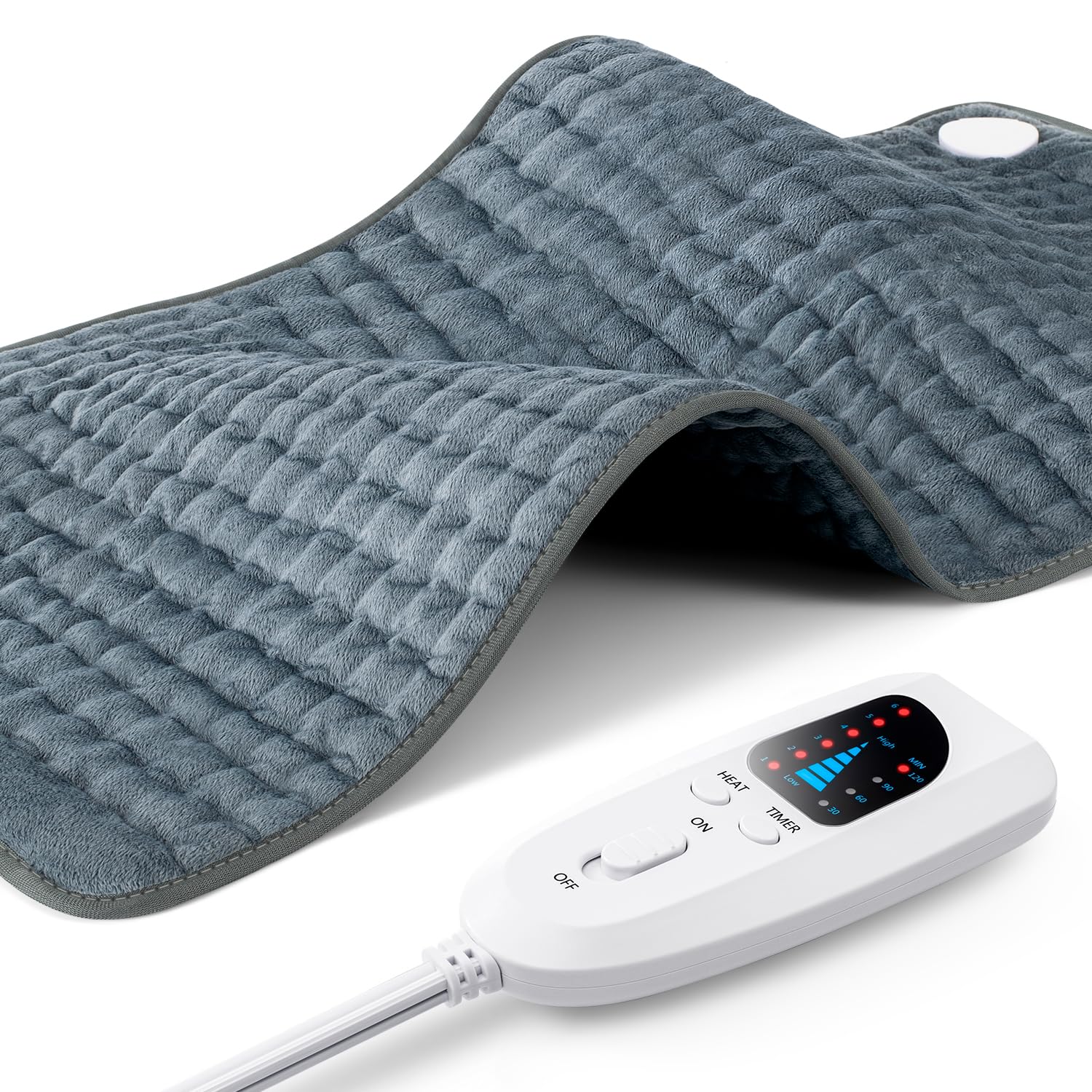 Factory Wholesale Fast Heating Body Warmer 84x43cm 120W Microplush Fibers Electric Heating Pad 4 Gears Timer