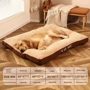 Cama Rectangular Indestructible y Relajante para Perros Grandes, con Materiales Ortopédicos de Memoria, Funda Lavable, para Todas las Estaciones, Invierno, Interior - Product Image 6