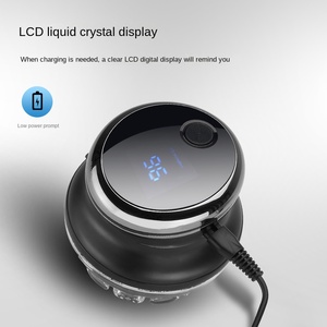ใบมีดสแตนเลส2025ดีไซน์หมุนได้360องศากันน้ำหน้าจอดิจิตอล LCD กันน้ำผมแบบบริการตนเองสีดำ - Product Image 4
