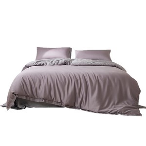 Custom Made 60 Count Lenzing Tencel Four Piece Bedding Set Solid Color Breathable For 1.8m Bed - Product Image 5