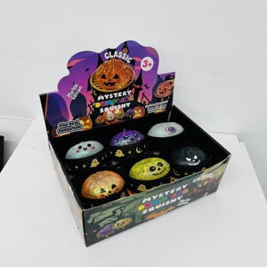 Jouets sensoriels anti-stress en forme de boulette, mignons, doux, remplies de sucre de maltose, lumineux dans le noir, sur le thème d'Halloween, colorés - Product Image 3