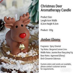 Wholesale 3D Christmas Tree Reindeer Scented <b>Candle</b> Custom Logo Winter Soy Wax Aroma <b>Candle</b> Xmas <b>Gift</b> Box Holiday Table Decor - Product Image 5