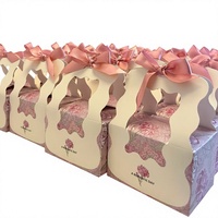 Boîte cadeau de luxe pour bonbons, emballage exquis pour bonbons, boîte cadeau en papier pour chocolat avec poignée