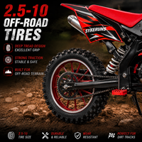 Motor Trail Mini SYKERUNS 49CC, Mesin Bensin, Off Road, Starter Tarik, Berpendingin Udara, Penggerak Rantai, untuk Anak-anak dan Remaja
