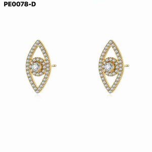Amy Amy Fashion <b>Stud</b> Earrings Zirconia Marquise Cut <b>Silver</b> Plated For Women Party Jewelry - Product Image 3