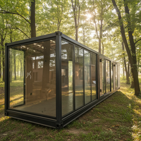 Villa en bois préfabriquée de luxe fabriquée en Chine pour mini-maisons, bureaux, bâtiments en conteneurs, structures en acier, panneaux sandwich, hôtels