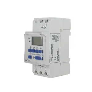 LCD 24 horas automático tipos de 220V Digital automático semanal tempo controle interruptor AHC15A temporizador relé controlador com bateria